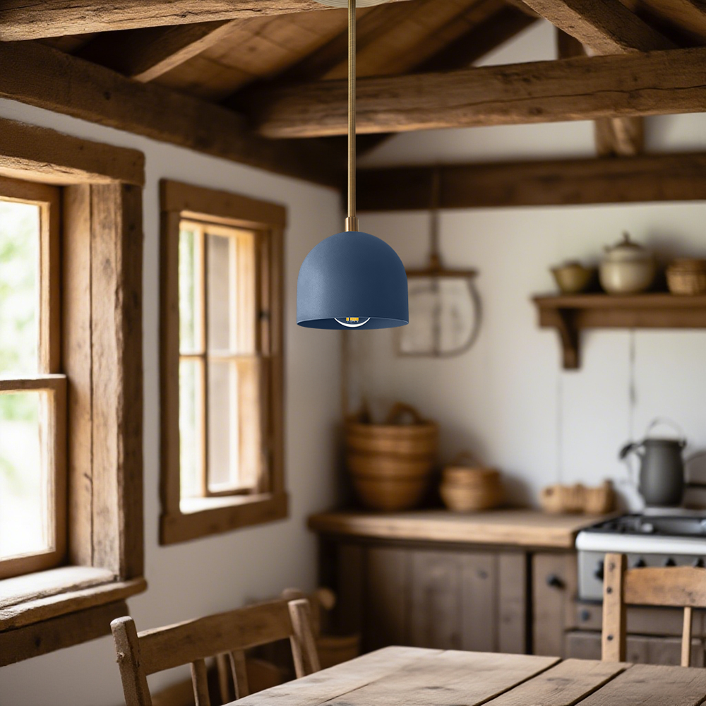 Suspension Farmhouse – Suspension Vanity avec dôme coloré