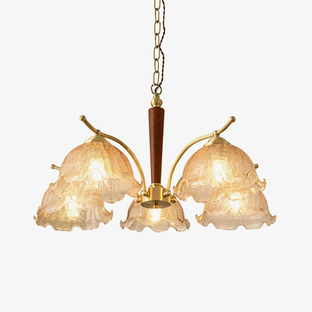 Lustre vintage en verre de Murano