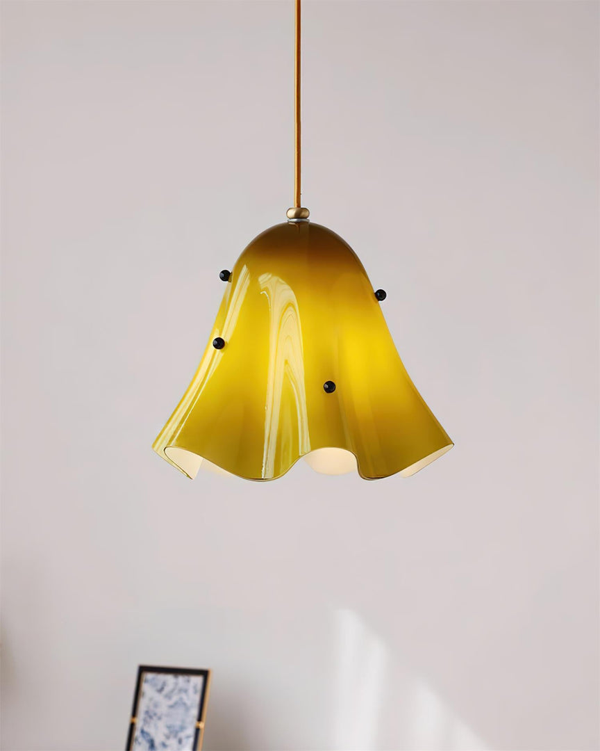 Bellina Wave-Edge Glass Pendant Lamp — Organic Contemporary Style for Dining & Living