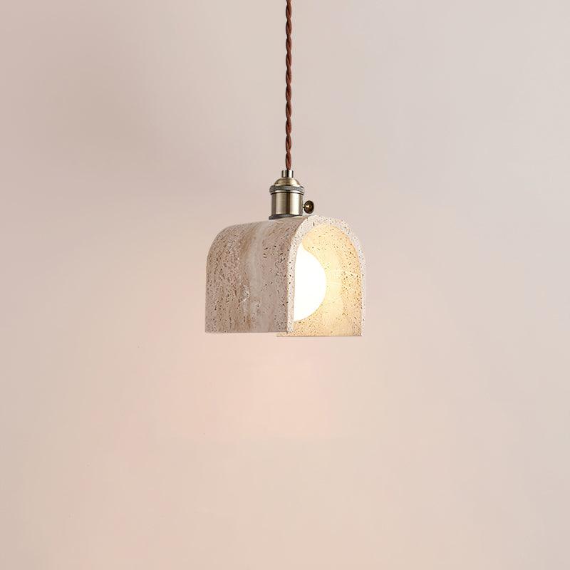 Alagusmo Minimalist Travertine Pendant Light