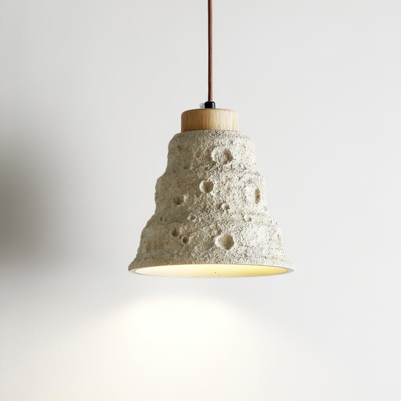 Japanese Wabi Sabi Cement Bell Shape Pendant Light M28