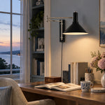 Bild in Gallery-Viewer laden, Cone Swing Arm Plug-in Wall Sconce — 1791803149229.jpg
