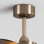 Cargar imagen en el visor de la Galería, Walnut-Finish Wood Ceiling Fan with Light
