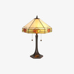 Load image into Gallery viewer, TF Nevada Geometric Stained Glass Table Light – Table Lamp for Living Rooms and Bedrooms
