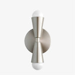 Cargar imagen en el visor de la Galería, Pyralis Cone Linear Statement Wall Sconce - Modern Two Light Fixture
