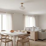 Cargar imagen en el visor de la Galería, Lámpara de Techo Moderna Nalaviro - Pantalla de Vidrio para Sala y Recibidor