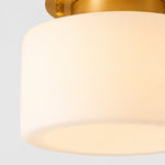 Charger l'image dans la visionneuse de galerie, Close detail of glowing cylindrical glass shade