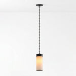 Bild in Gallery-Viewer laden, Cream Alabaster Chain Hardwired Pendant Light