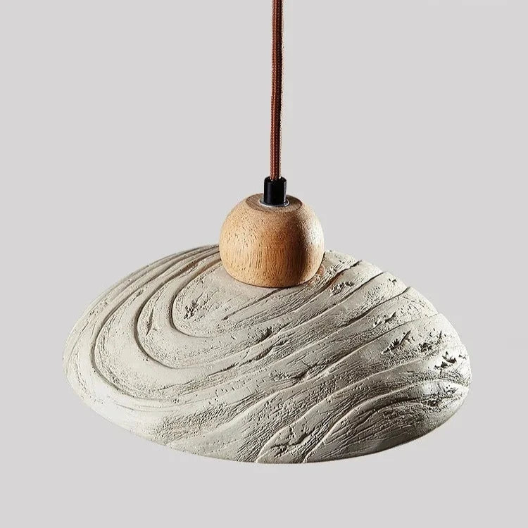 Wabi-Sabi Stil Travertin Zement Pendelleuchte