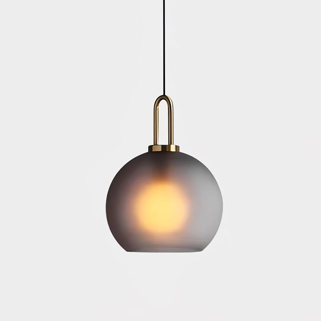 Copper-Plated Glass Plug-In Swag Pendant