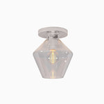 Load image into Gallery viewer, Merin Minimalist Sleek Geometric Glass Flushmount Light
