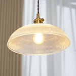 Charger l'image dans la visionneuse de galerie, Polished Brass Domed Glass Plug-In Pendant