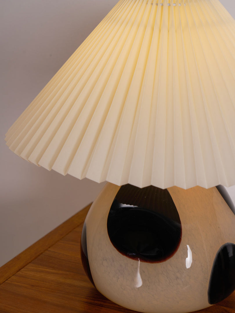 Lámpara de mesa Cavolo plisada