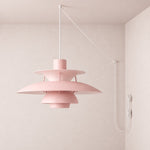 Bild in Gallery-Viewer laden, Modern Multilayer Colorful Plug‑in Swag Pendant Light - Metal Hanging Lamp