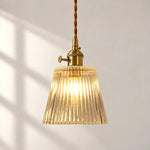 Load image into Gallery viewer, Nordic Brass Colored Glass Pendant Lamp