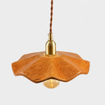 Bild in Gallery-Viewer laden, cherry wood lotus pendant light