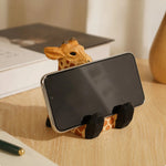 Cargar imagen en el visor de la Galería, Wooden animal phone stand scene view