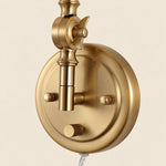 Load image into Gallery viewer, Close view of the round gold backplate