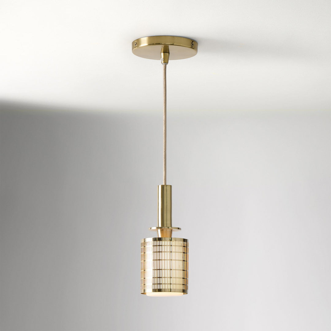 Galvia Single Metal Pendant Light – Elegant Bronze Over White Glass