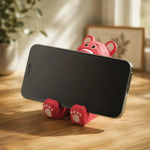 Cargar imagen en el visor de la Galería, Wooden animal phone stand scene view
