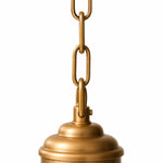 Load image into Gallery viewer, Antiqued brass-tone hanging chain and upper body detail