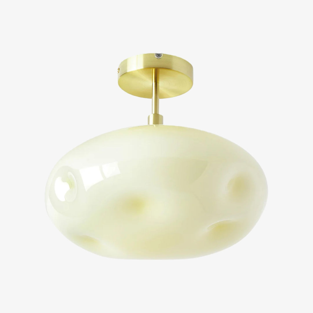 Orra Opal Glass Minimalist Ceiling Fixture - Modern Style for Living Room