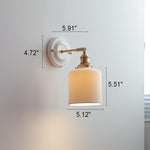 Cargar imagen en el visor de la Galería, Lámpara de pared vintage de cerámica japonesa de latón con una luz
