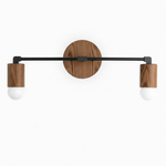 Charger l&#39;image dans la visionneuse de galerie, Mobilux Line Wood and Vanity Light - Bohemian Bathroom Lighting Fixture
