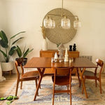 Load image into Gallery viewer, Lumivelle 5-Light Glass Chandelier – Modern Metal Round Lighting
