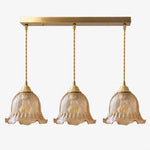 Charger l'image dans la visionneuse de galerie, Crackle Glass Brass Pendant Light