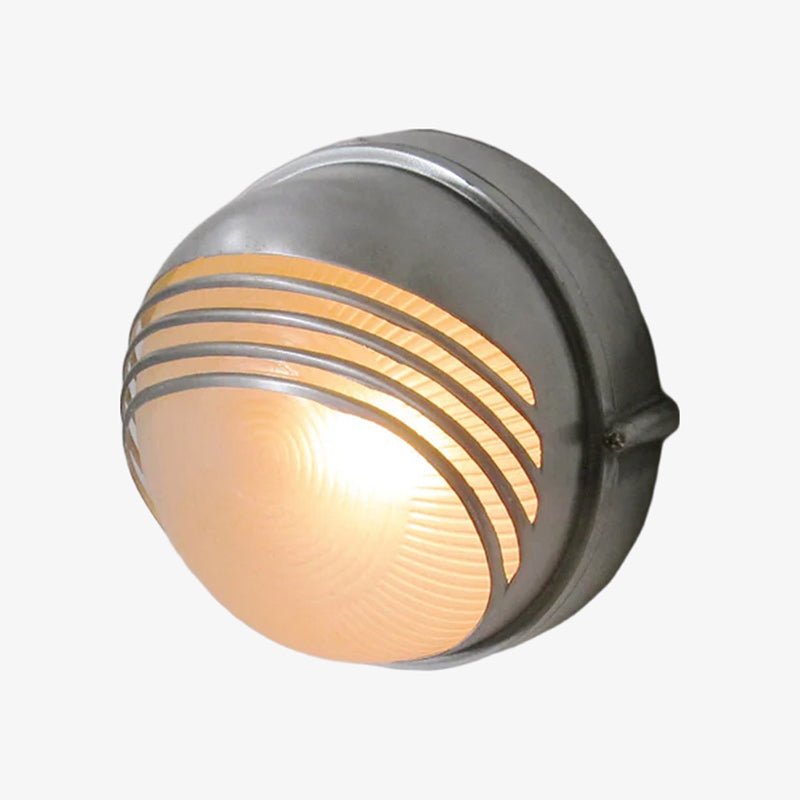 Morvane Geometrische Aluminium-Wandleuchte - Industrielle Außenbeleuchtung für den Eingangsbereich