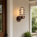 Load image into Gallery viewer, Patnox Clear Glass Industrial Wall Sconce