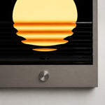 Cargar imagen en el visor de la Galería, Sunset Ripple Integrated LED Wall Light with Brushed Silver Frame