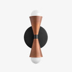 Cargar imagen en el visor de la Galería, Pyralis Cone Linear Statement Wall Sconce - Modern Two Light Fixture
