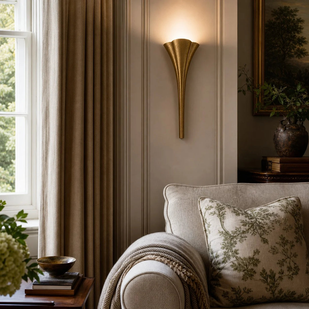 Vintage Trumpet Wall Sconce
