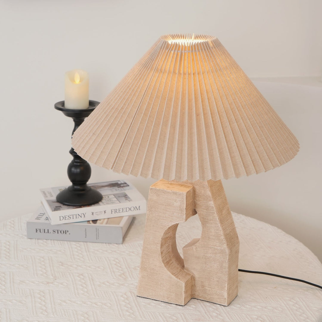Modern Artistic Stone Pillar Travertine Table Lamp M05