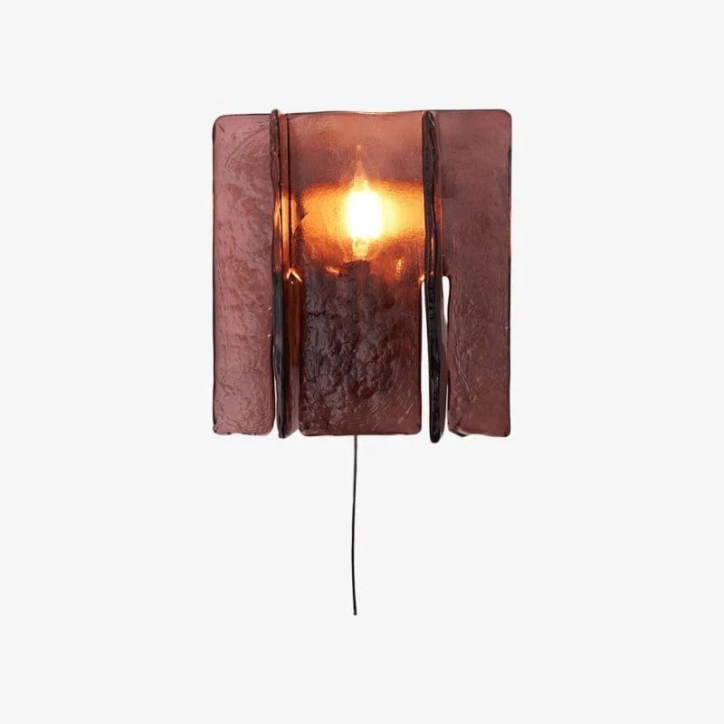 Applique murale architecturale Verdura avec panneau en verre