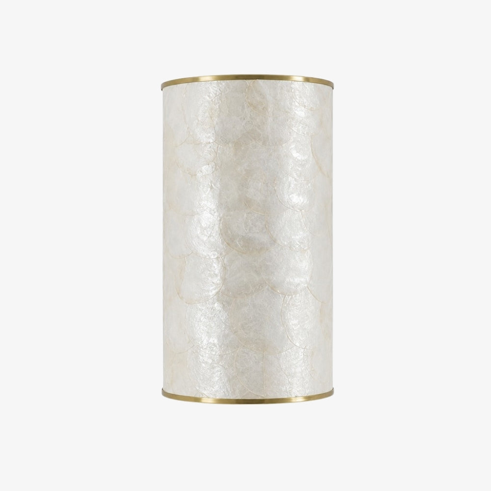 Nacrelith Capiz Shell Wall Sconce Layered Texture Design - Modern Wall Lamp for Living Space