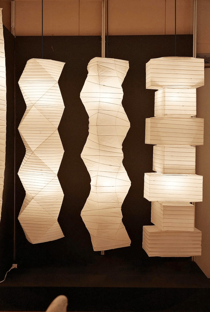 Textured Washi Paper Swag Pendant Light