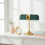 Charger l'image dans la visionneuse de galerie, Lampe de Table en Verre Cannelé Aurebron - Lampe de Table Décorative Moderne à Base Métallique pour Salon