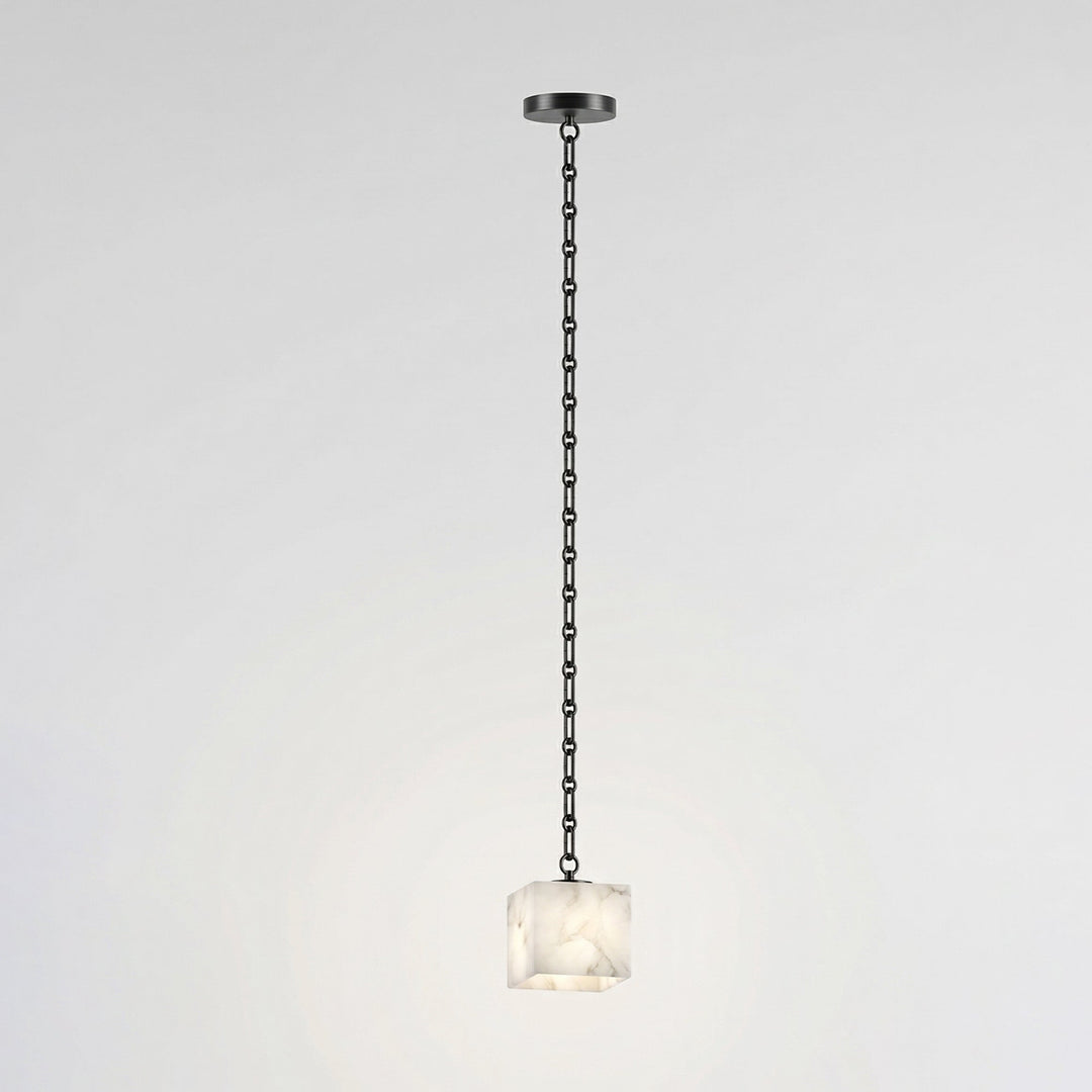Frosted Alabaster Multi-Light Hardwired Chandelier