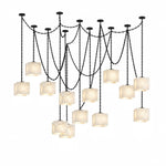 Bild in Gallery-Viewer laden, Frosted Alabaster Multi-Light Hardwired Chandelier