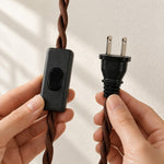 Charger l'image dans la visionneuse de galerie, Chevron Green Glass Plug-In Swag Pendant