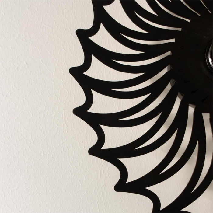 Lámpara de pared moderna con silueta de concha de nautilus Spiralyn - Iluminación para sala de estar
