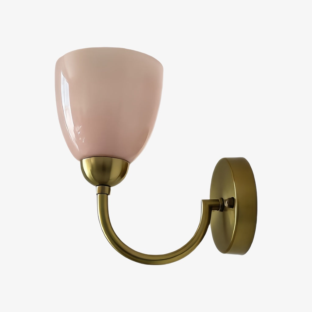 Lampe murale moderne sculpturale inspirée de coquillage pour chevet et salon