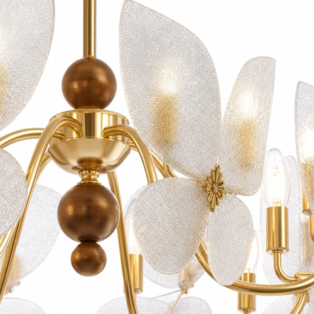 Lustre artistique Lucenda papillon - Lustre rétro français pour îlot de cuisine