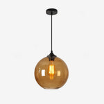 Charger l'image dans la visionneuse de galerie, Smoky Gray Glass Globe Pendant Light