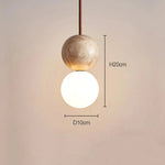Bild in Gallery-Viewer laden, Travertin Stein Creme Retro Minimalistische LED Pendelleuchte