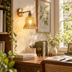 Cargar imagen en el visor de la Galería, Vintage Brass Pineapple Glass Wall Lamp