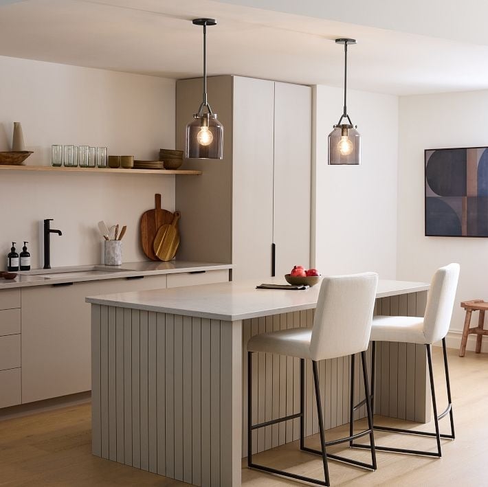 Lampe suspendue en métal Morandi Hanton Nordic Metal — Luminaire minimaliste nordique 